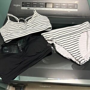 Striped and Solid Women's Intimates Set